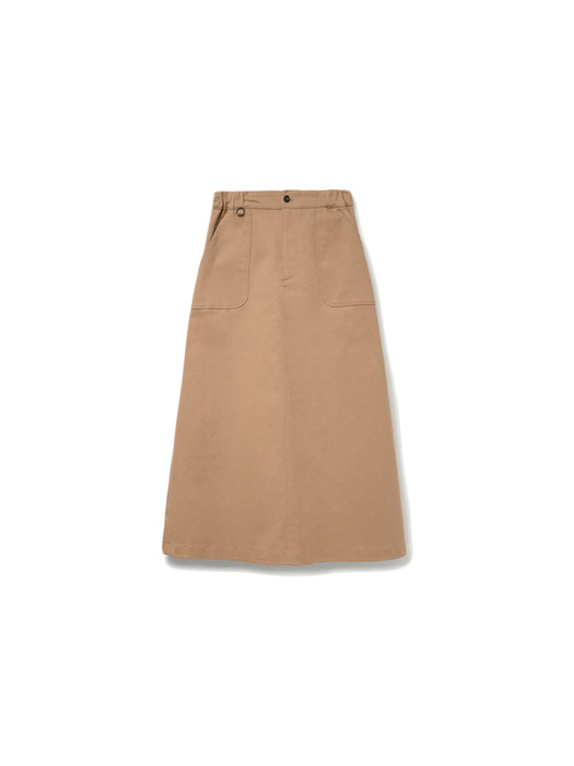 Fundamental Chino Skirt (Spandex) Beige