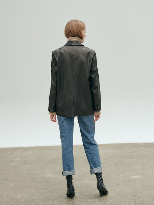 20FN leather single jacket