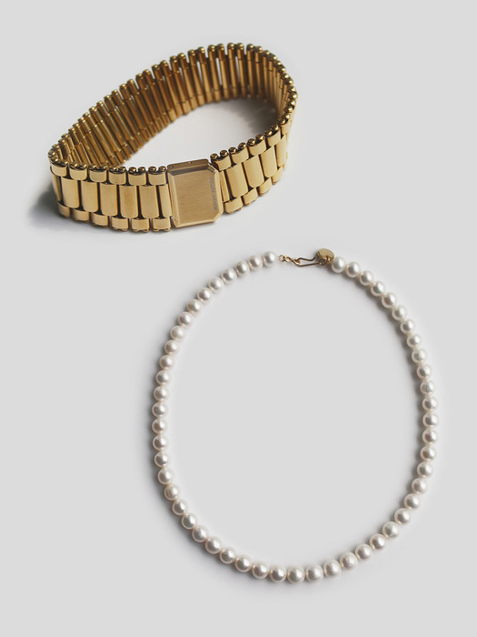 [단독]ME watch bracelet + The pearl necklace