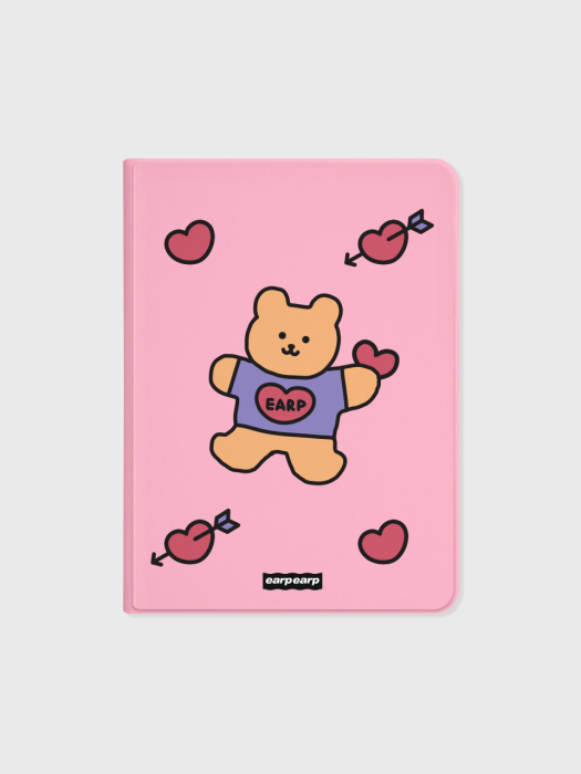 Bear heart-pink(아이패드-커버)