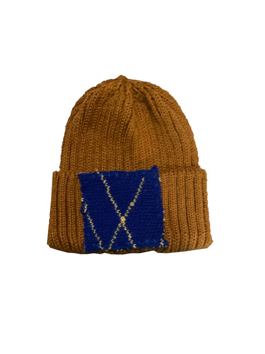 2020 AW scratch beanie kids brown