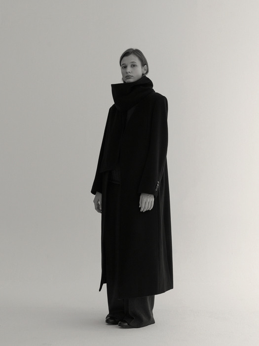 Winter Colline Maxi Coat - Black