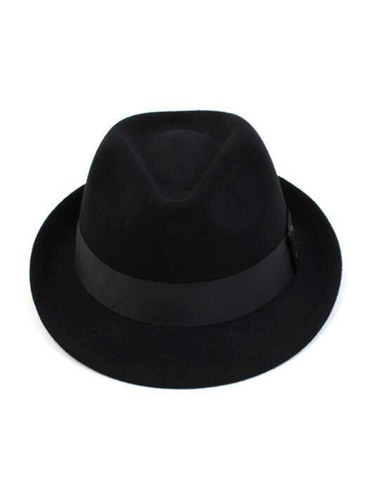 BU Black Line Short Wool Fedora 울페도라