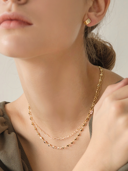 tilda heart layered necklace