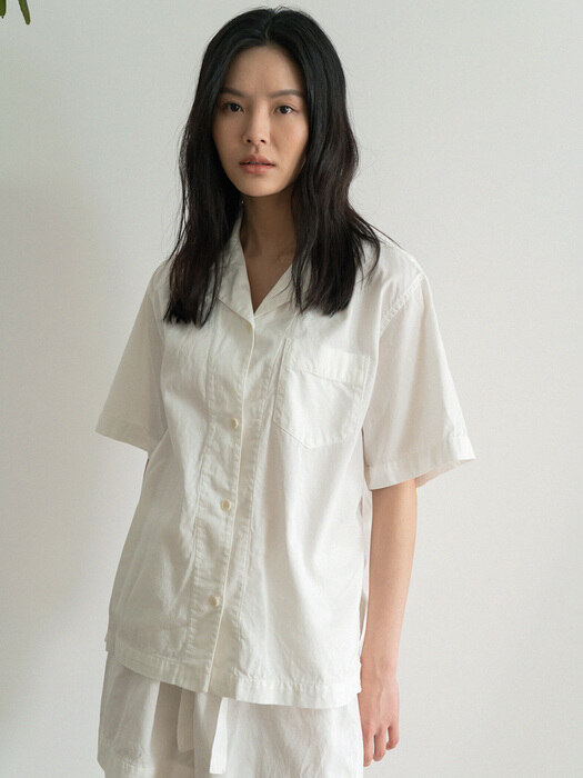 organic pajama shirt (ivory)