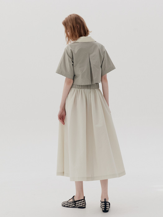 [N]SAEKDAL Camisole maxi dress (Light lavender/Pistachio)