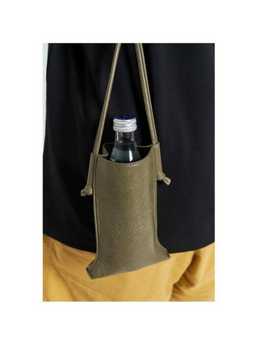 EGGDROP bottle bag (asparagus khaki)_CRBAX21401KHX