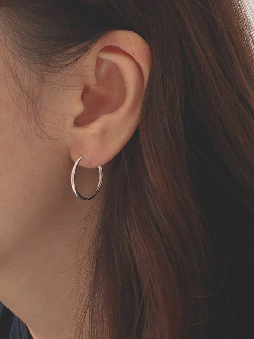 Silver925 20mm ring earring