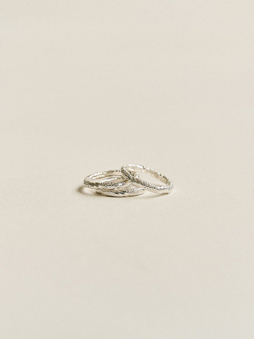 #Jade012 Texture Silver Ring