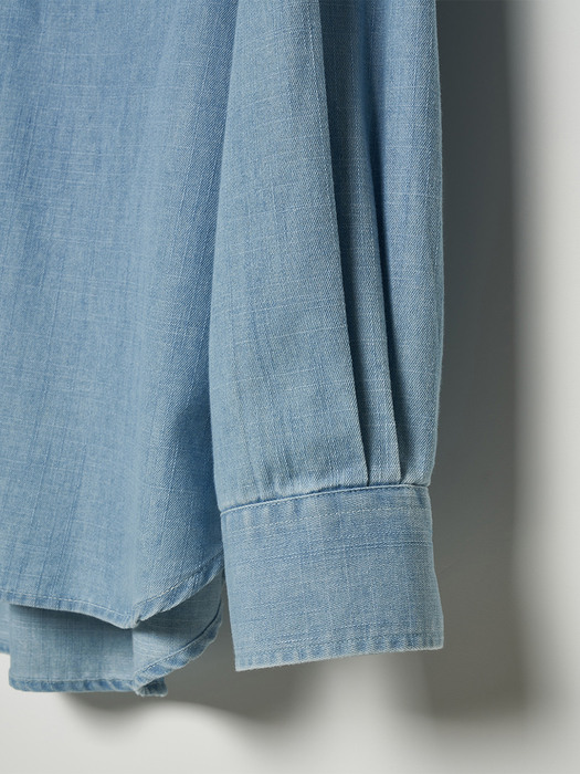 OVERSIZED DENIM SHIRTS [Light blue]