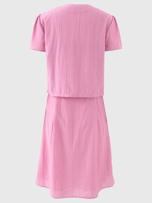 핑크 티토 블라우스&원피스 세트 / PINK TITO BLOUSE&DRESS SET