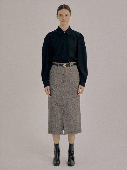 [리퍼브]Out pocket skirt