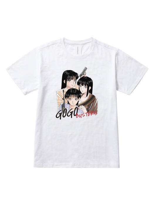 GoGo busters Halfshirts WH/BK