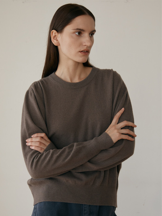 Shirring knit (brown)