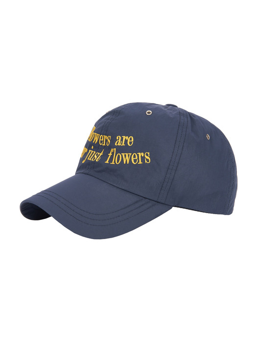 FLOWER BALL CAP (NAVY)