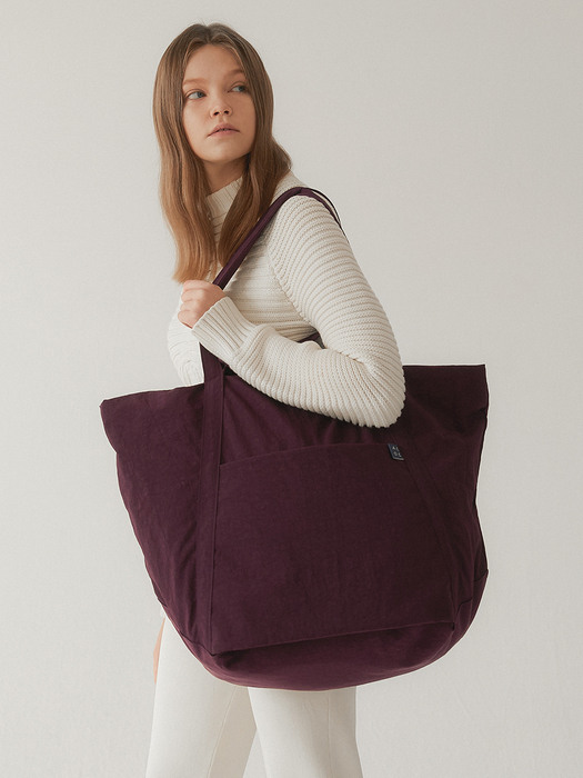 Packable 2-Way Shoulder Bag_Purple