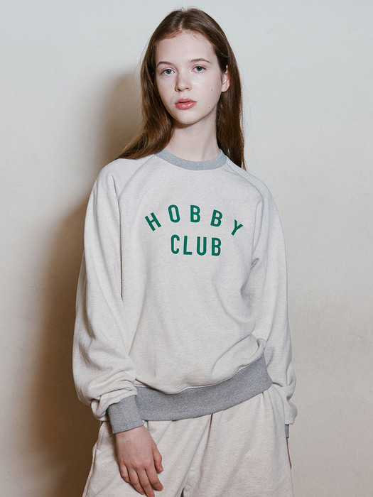 [논기모VER]HOBBYCLUB RAGLAN SWEATSHIRT_GREEN