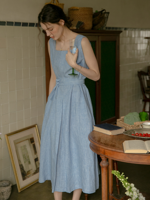 LINDSEY sleeveless dress_blue
