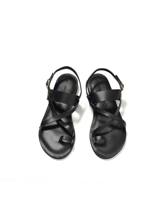 Toe X-Strap Sandal (black)