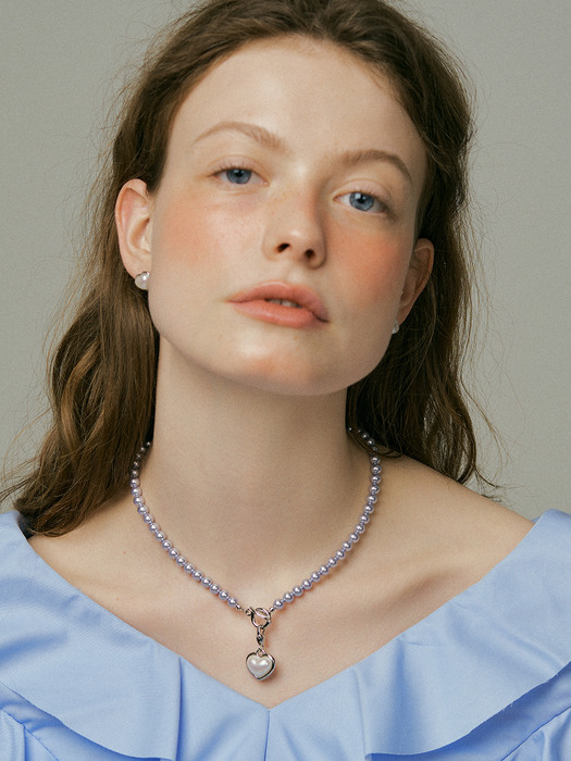 Lavender adorable pearl Necklace