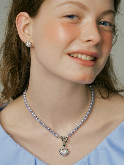 Lavender adorable pearl Necklace