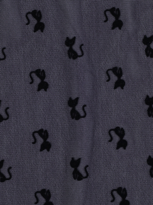 Cats mesh skirt_Purple