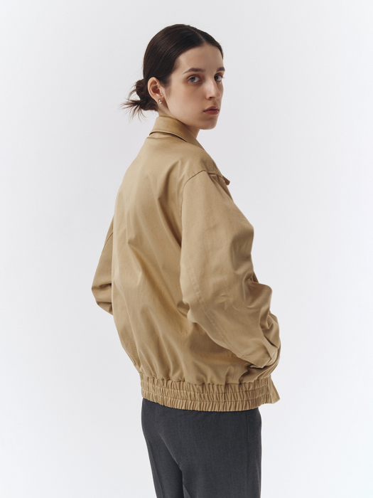 UNISEX CLASSIC BLOUSON JACKET CLASSIC BEIGE_UDJU2C108I2