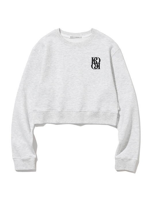Classic Symbol Crop Sweatshirt [WHITE OAT]