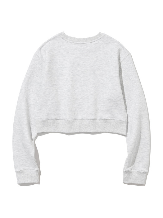 Classic Symbol Crop Sweatshirt [WHITE OAT]
