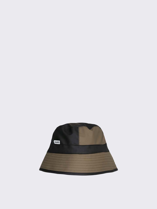 Bucket Hat Black Wood