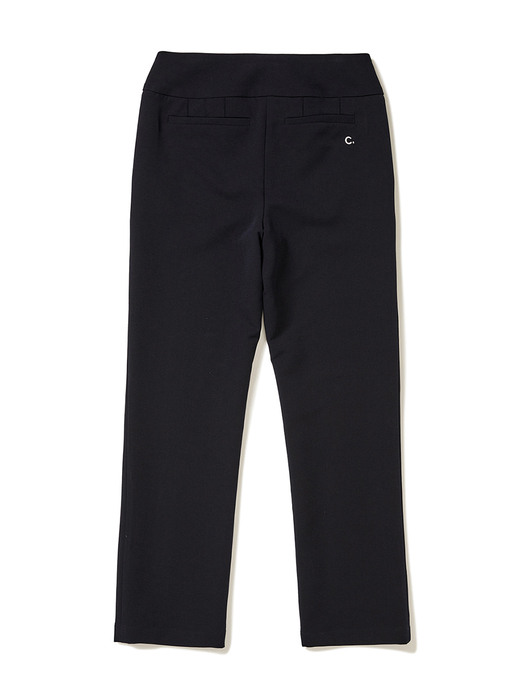 Stretch Flared Pants_Women (Navy)