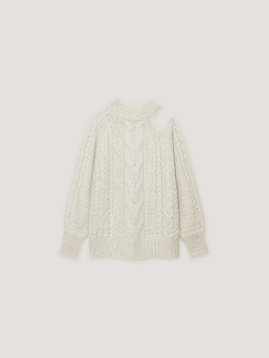 [단독] Mohair Cable Sweater