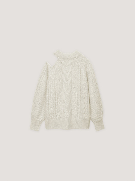 [단독] Mohair Cable Sweater