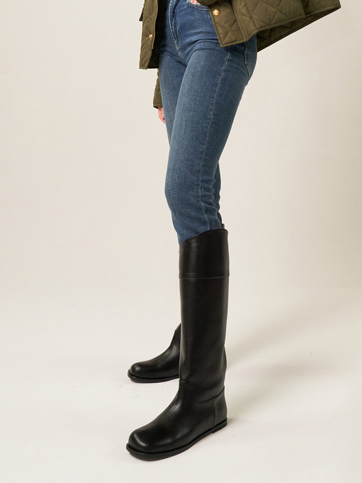 Gia Riding Boots Leather Black
