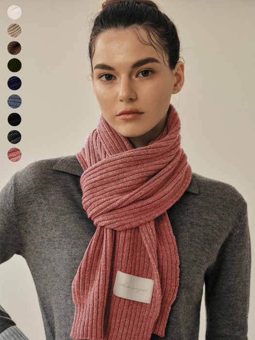 MINI WOOL KNIT MUFFLER [9COLOR]