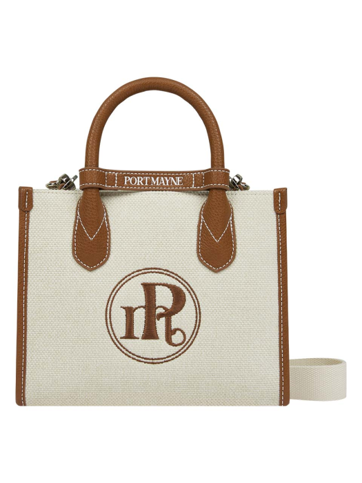 MAYNE LOGO TOTE BAG - BEIGE