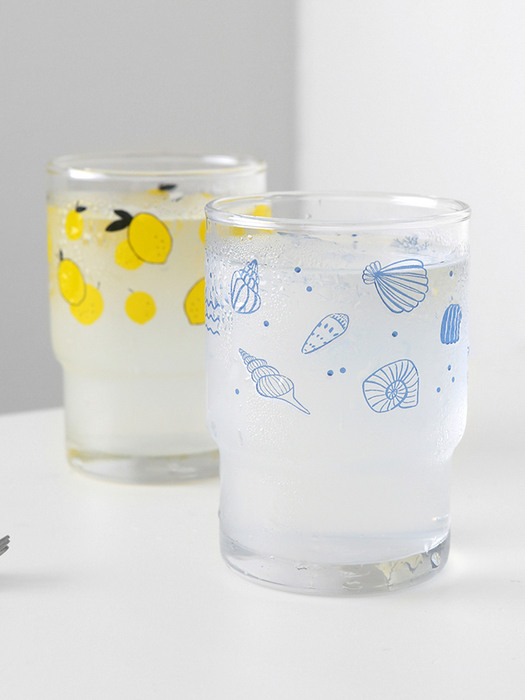 ANF 유리컵 - 레몬과 소라