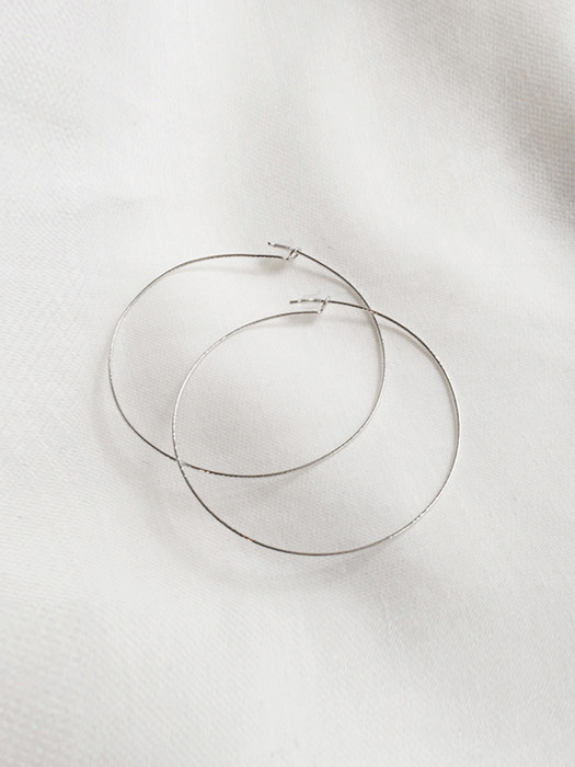 thin ring earrings (2colors)