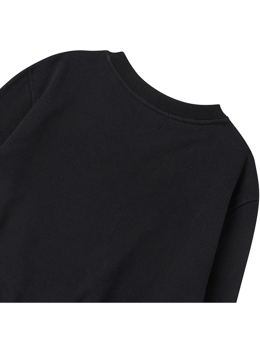 [WOMEN`S EDITION] 뉴 보이 호러 캣 스웨트 셔츠 블랙