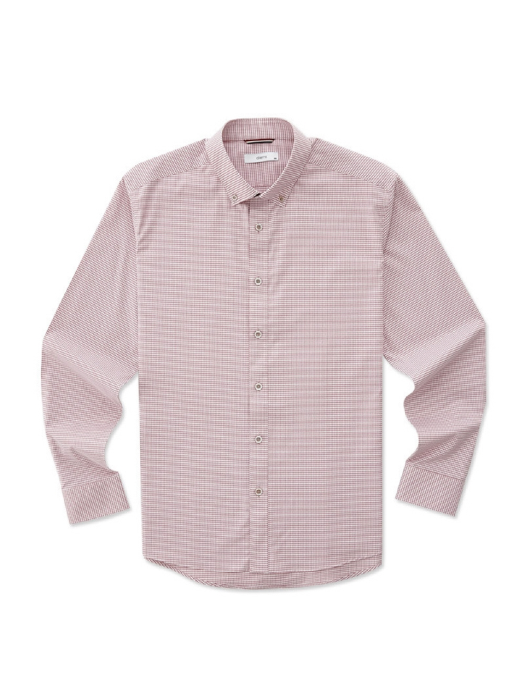 [DIEMS by STCO] 깅엄체크 긴팔 셔츠 (핑크)