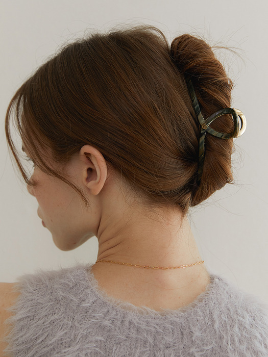 [단독컬러] Twist metal point hair clip_colors HC010