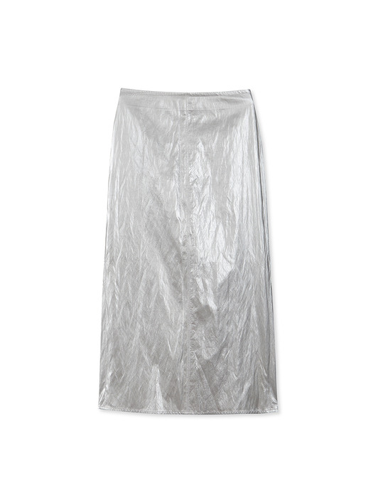 Metallic Skirt in Sliver VW3SS092-15