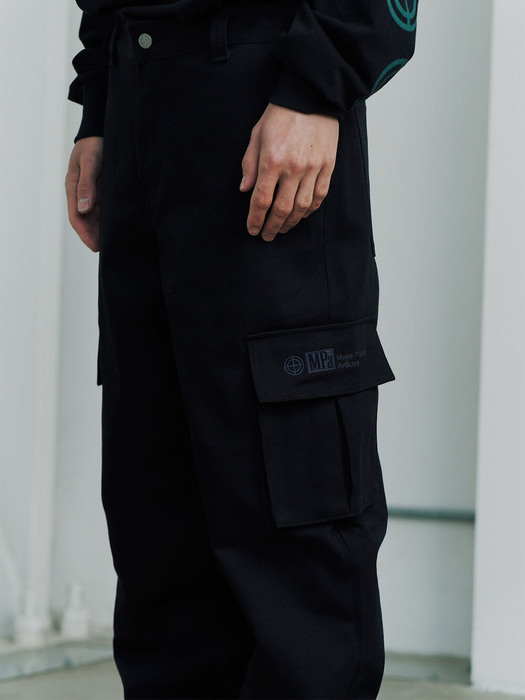 MPa COTTON CARGO PANTS (BLACK) 