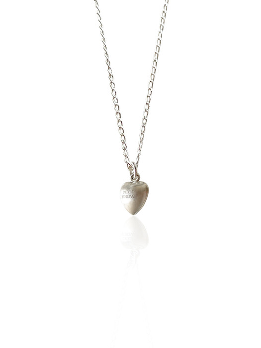 white baby angel heart necklace (Silver 925)