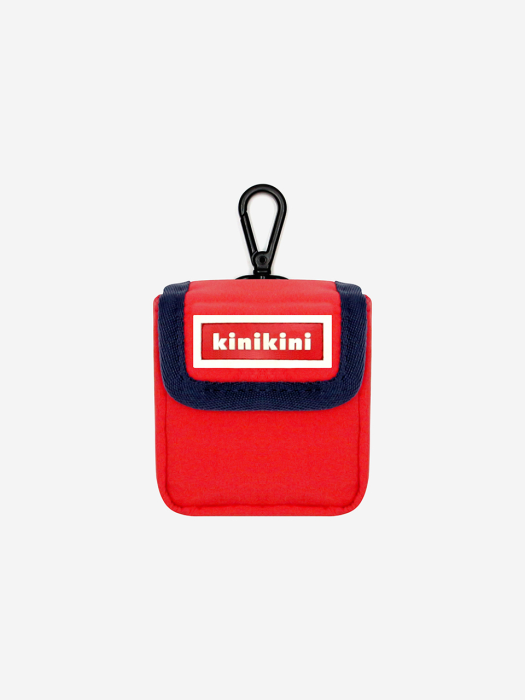 SIGNATURE LOGO SUPPLEX POOP BAG-RED(풉백)