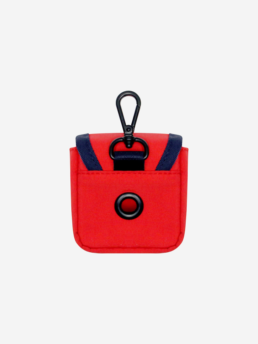 SIGNATURE LOGO SUPPLEX POOP BAG-RED(풉백)