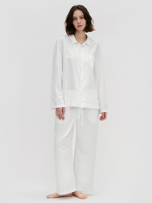 Stay Pajamas Long Pants - True White