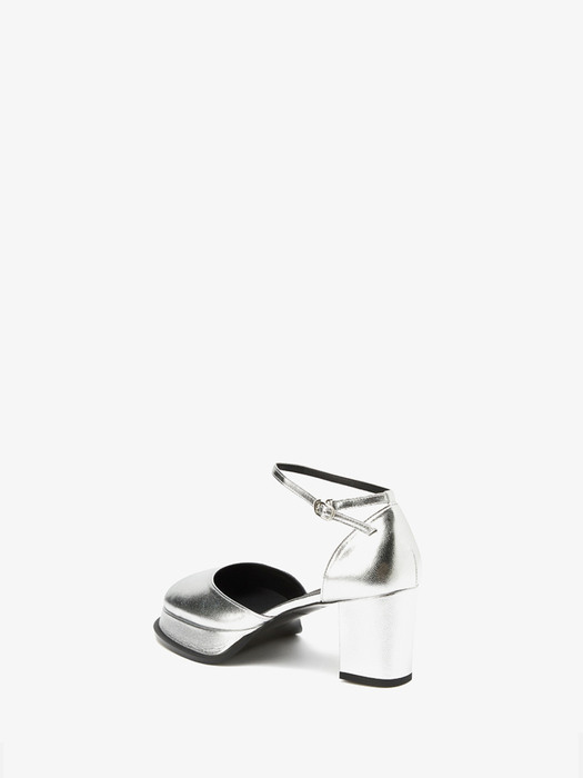 Platform Unique Heel - silver