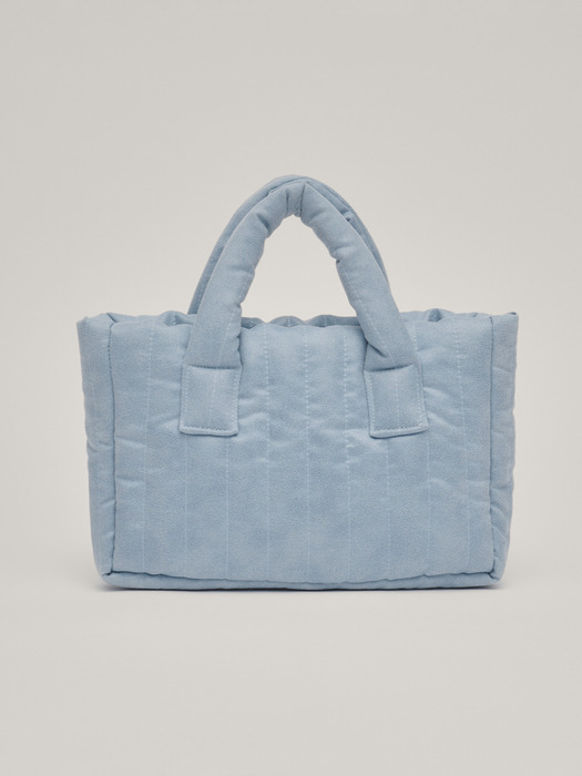 Suede Mini Padding Bag (Blue)