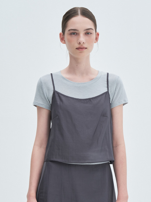 SEE THROUGH SLEEVELESS TOP_TT3S119CH